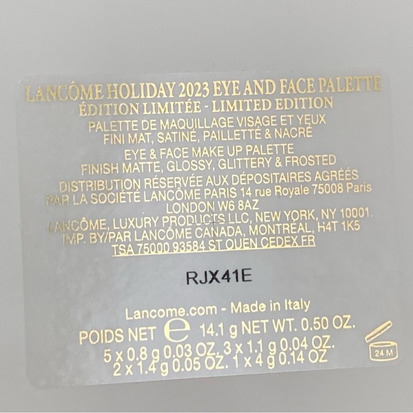 LANCOME Holiday 2023 Eye and Face Palette Limited Edition New Open Box - Picture 13 of 15
